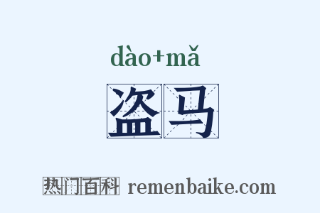 盗马是什么意思的图片